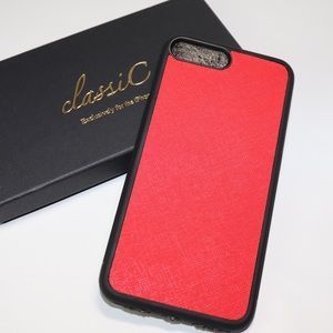 3x $5 iPhone 8 Plus Saffiano leather case